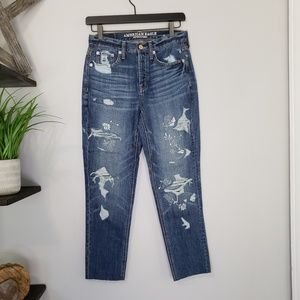 NWOT American Eagle Vintage Hi-Rise Embroidered